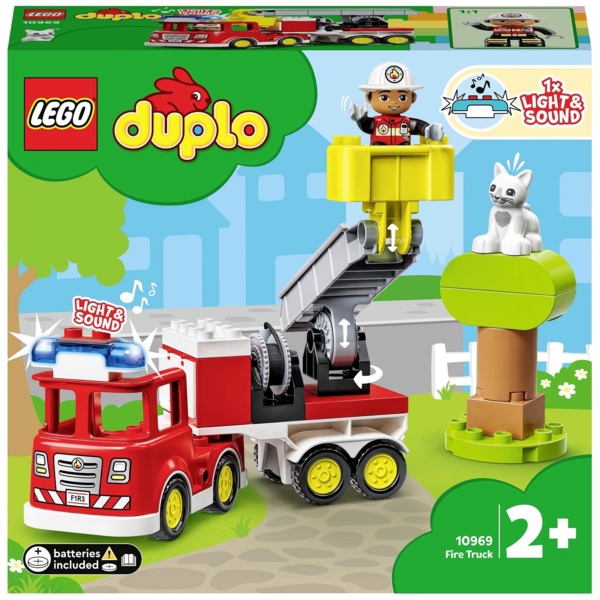 Конструктор LEGO DUPLO Пожежна машина, 21 деталей (10969) - Pampik