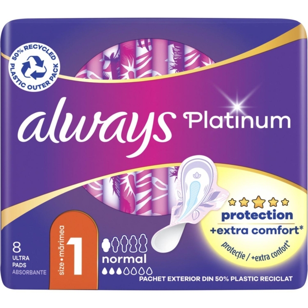 Гігієнічні прокладки Always Platinum Normal Single, 8 шт. - Pampik - 2