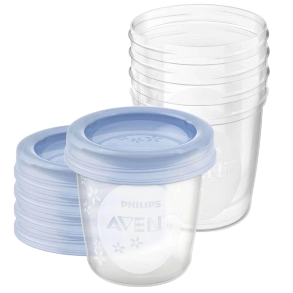 Контейнеры для хранения грудного молока Philips Avent, 180 мл, 5 шт. (SCF619/05) - Pampik
