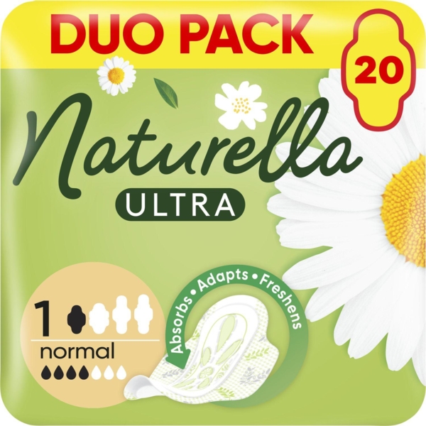 Гігієнічні прокладки Naturella Ultra Normal Camomile, 20 шт. - Pampik