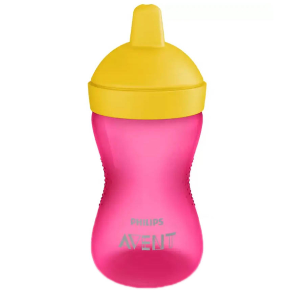 Чашка-непроливайка з твердим носиком Philips Avent, 18+ міс, рожевий, 300 мл (SCF804/04) - Pampik - 2