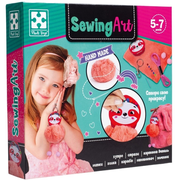 Набор для творчества Vladi Toys SewingArt Ленивец (VT4205-07) - Pampik