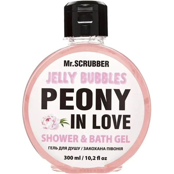 Гель для душа Mr.Scrubber Jelly Bubble Peony in Love, 300 мл - Pampik