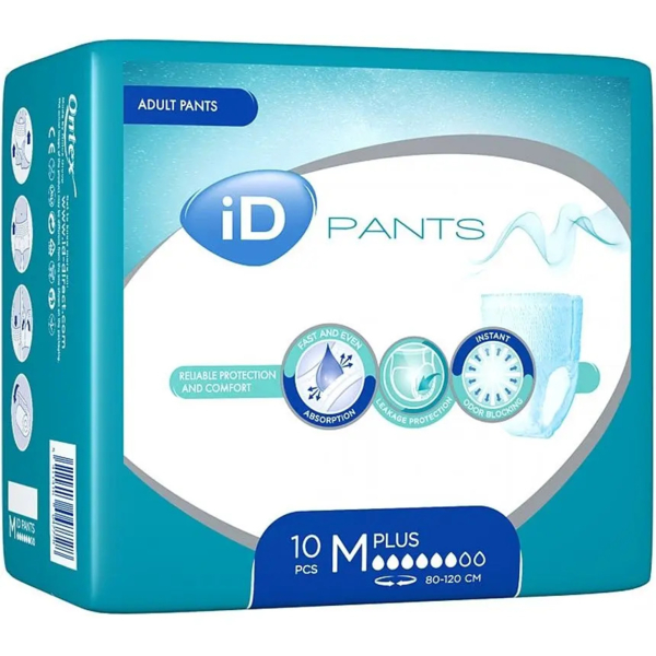 Підгузки-труси для дорослих iD Pants Plus M, 10 шт. - Pampik - 2