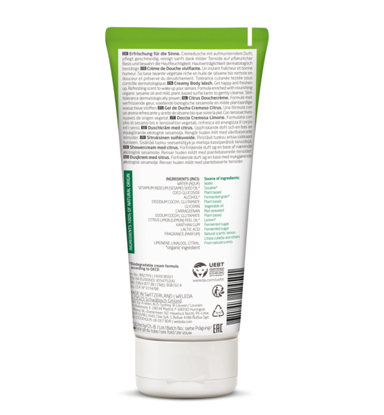 Гель-крем для душу Weleda Цитрусовий освіжаючий, 200 мл - Pampik - 2