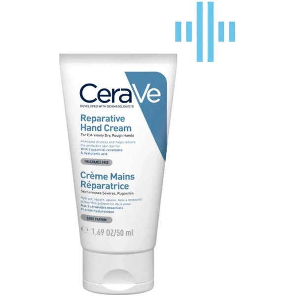 Восстанавливающий крем для рук CeraVe для очень сухой и огрубевшей кожи, 50 мл - Pampik