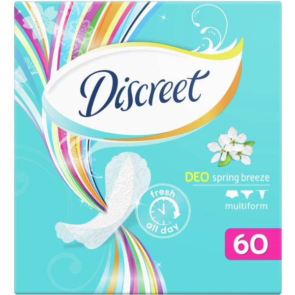 Щоденні прокладки Discreet Deo Spring Breeze, 60 шт. - Pampik - 2