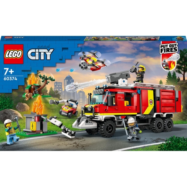 Конструктор LEGO City Пожежна машина, 502 деталей (60374) - Pampik