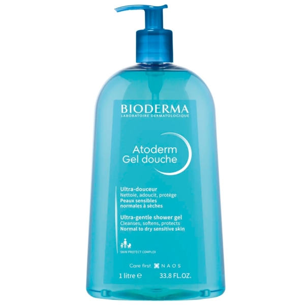 Гель для душа Bioderma Atoderm Очищающий, 1 л - Pampik