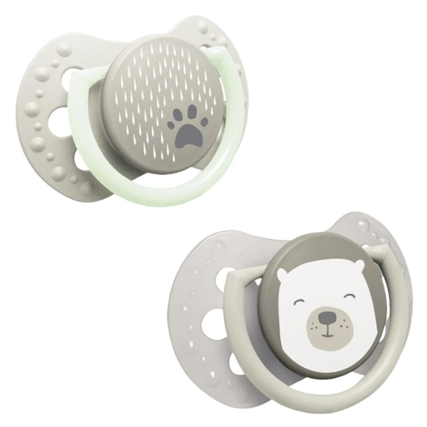 Пустушка силіконова симетрична Lovi Buddy bear, 0-2 міс., 2 шт. (22/862) - Pampik