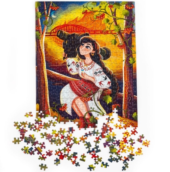 Пазли De.tail Україночка з джавеліном, 500 елементів (DT500-07) - Pampik - 2