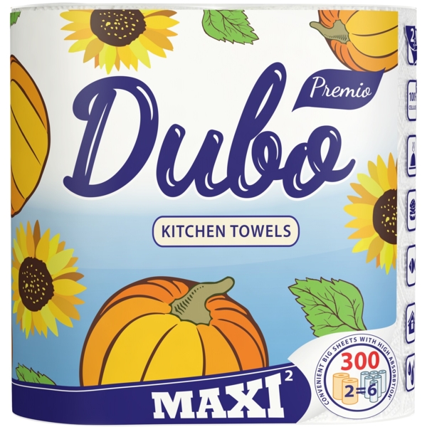 Паперові рушники Диво Maxi, двошарові, 2 рулони - Pampik