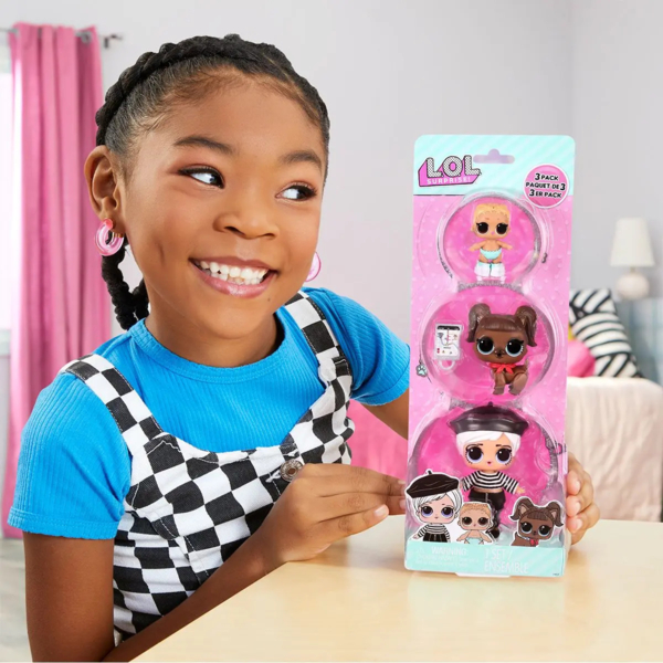 Набір ігрових фігурок L.O.L. Surprise OPP Tot + Pet + Lil Sis Hipster бейбі та Дарлінг Доггі (987888) - Pampik - 4