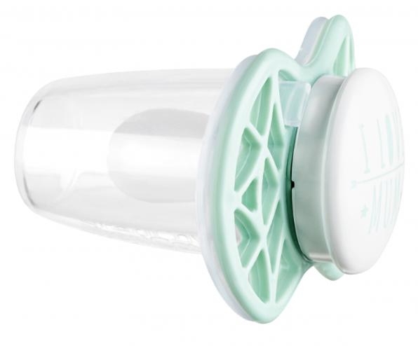 Силіконова симетрична пустушка Nuvita Air55 Cool I Love Mum, 0+ міс. (NV7065SG) - Pampik