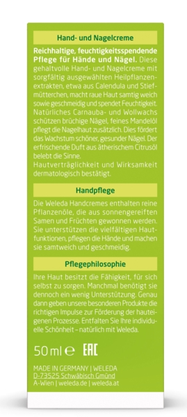 Цитрусовый крем для рук и ногтей Weleda, 50 мл - Pampik - 4