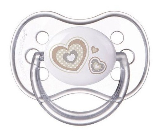 Силіконова симетрична пустушка Canpol babies Newborn Baby 18+ міс., бежевий (22/582_bei) - Pampik