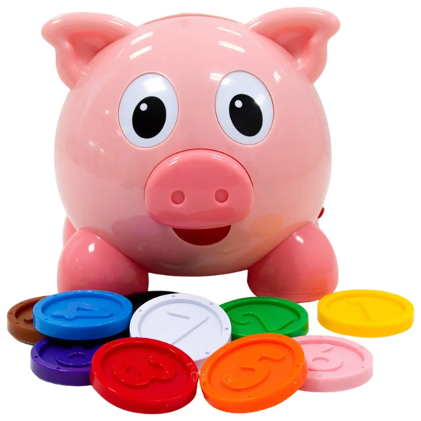 Інтерактивна іграшка Kiddi Smart Скарбничка двомовна (208441) - Pampik