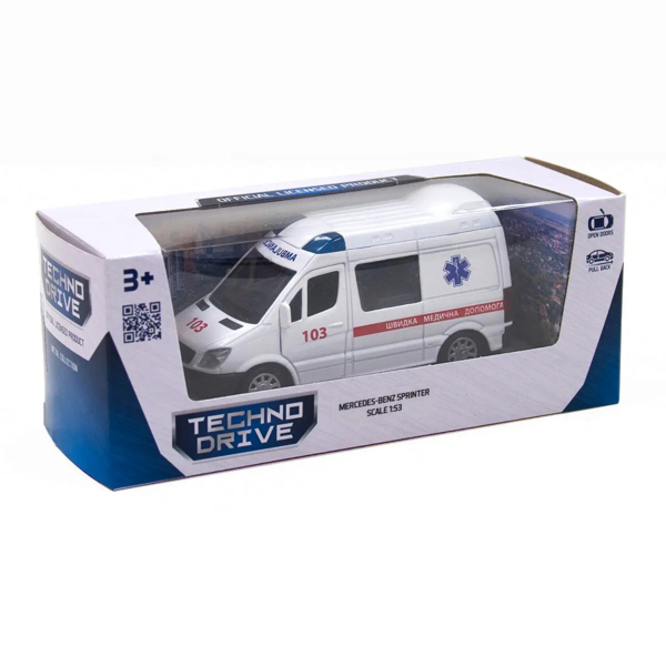 Автомодель TechnoDrive Mercedes-Benz Sprinter Скорая помощь (250295) - Pampik - 10