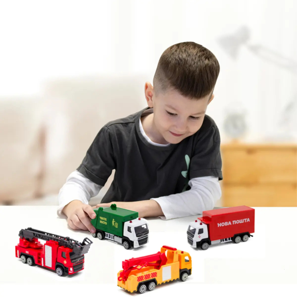 Автомодель TechnoDrive Volvo Пожарная машина со стрелой (250302) - Pampik - 11