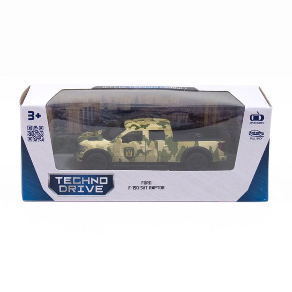 Автомодель TechnoDrive Ford F-150 Svt Raptor, милитари (250296) - Pampik - 6