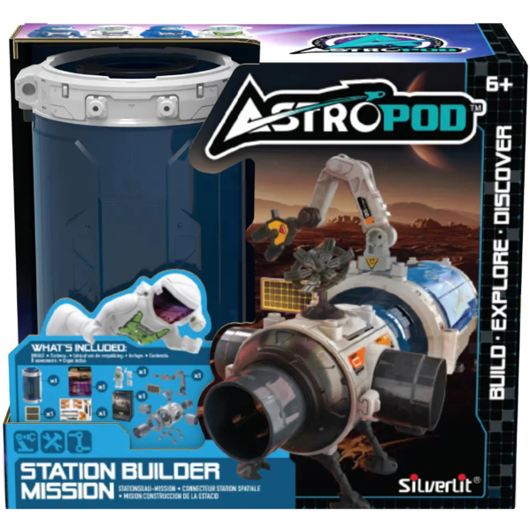 Игровой набор с фигуркой Silverlit Astropod Миссия Построй модульную космическую станцию (80336) - Pampik