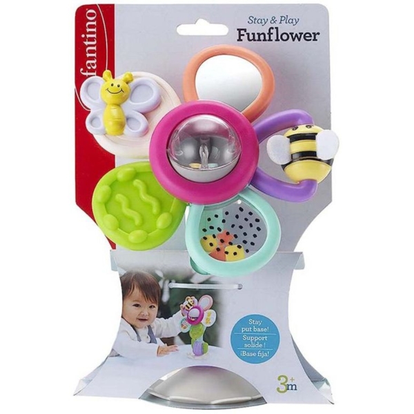 Іграшка-брязкальце Infantino Чарівна квітка, на присосці (216571) - Pampik