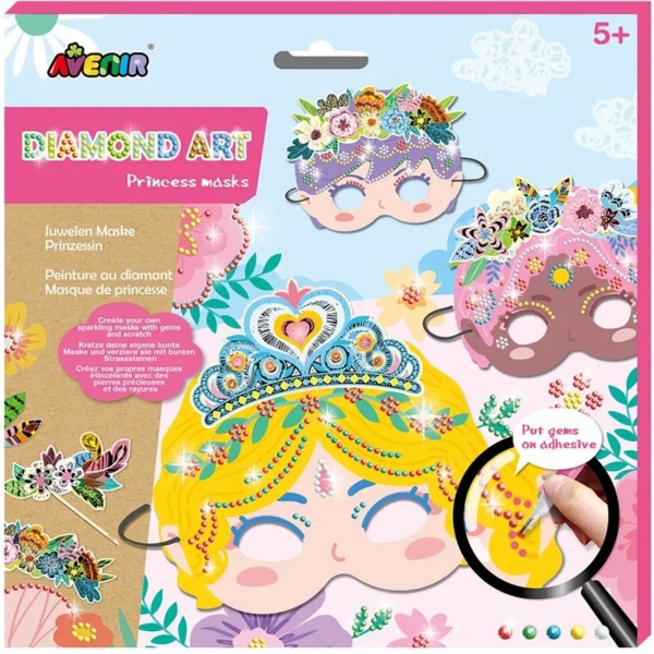 Набір для творчості Avenir Маска зі стразами Принцеси (CH201768) - Pampik