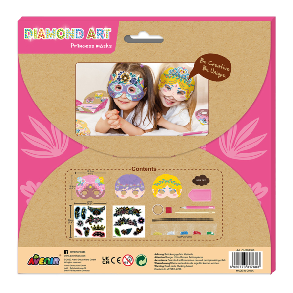 Набір для творчості Avenir Маска зі стразами Принцеси (CH201768) - Pampik - 11