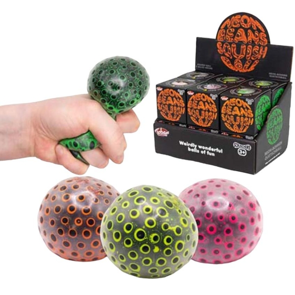 Скранчемс Tobar м'ячик-антистрес, неонові боби (38592) - Pampik