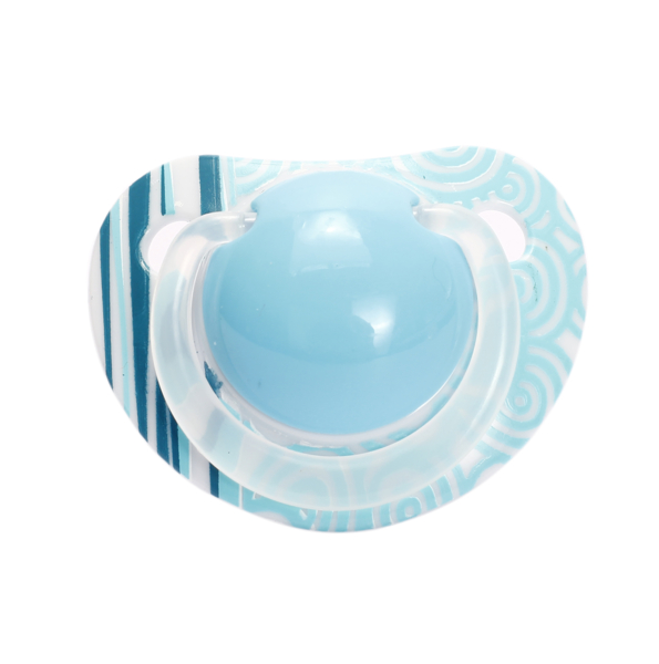 Пустушка силіконова Lindo, анатомічна, 12+ міс., блакитний (Li402/12+гол) - Pampik