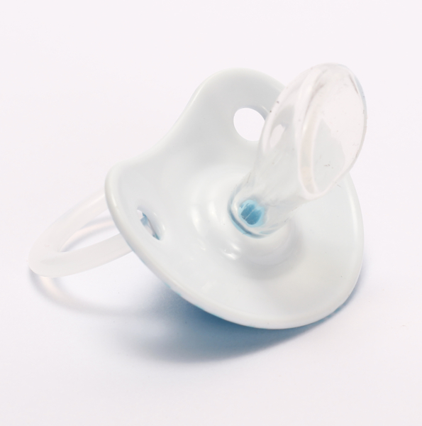 Пустушка силіконова Lindo, анатомічна, 12+ міс., блакитний (Li402/12+гол) - Pampik - 2