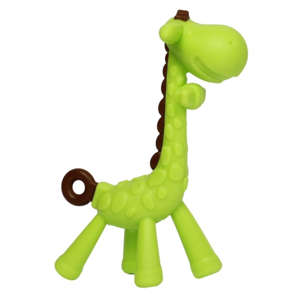 Прорезыватель для зубов Lindo Жираф, зеленый (LI 330 зел) - Pampik