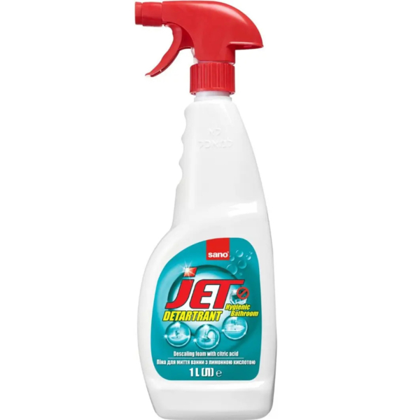 Засіб для миття акрилових ванн та поверхонь Sano Jet Bathroom, 1 л - Pampik