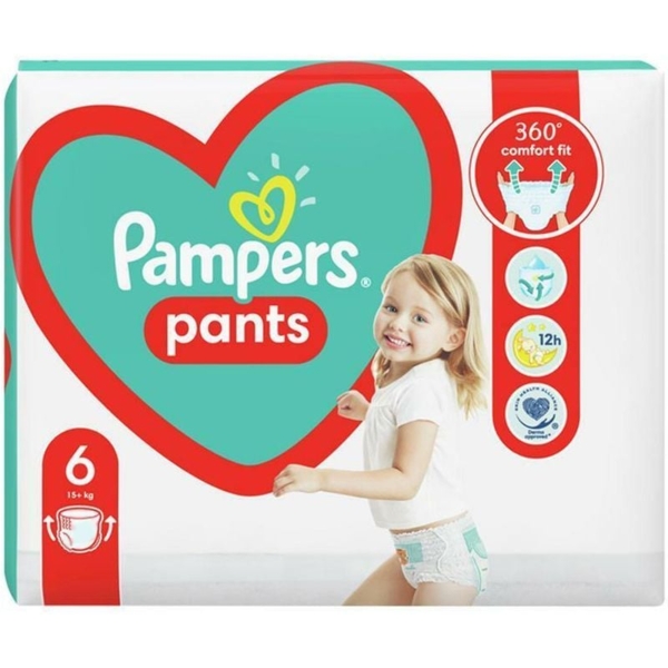 Підгузки-трусики Pampers Pants 6 (15 кг), 15 шт. - Pampik