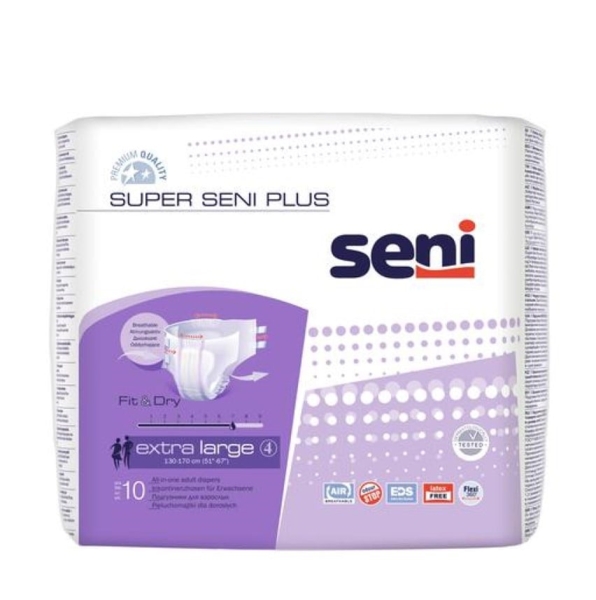 Підгузки для дорослих Super Seni Plus Extra Large, 10 шт. - Pampik