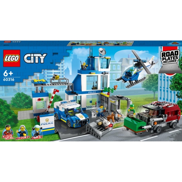 Конструктор LEGO City Поліцейська ділянка, 668 деталей (60316) - Pampik - 2