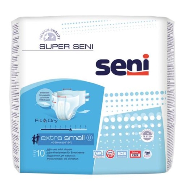 Підгузки для дорослих Super Seni Extra Small, 10 шт. - Pampik