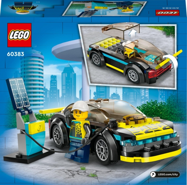 Конструктор LEGO City Електричний спортивний автомобіль, 95 деталей (60383) - Pampik - 8