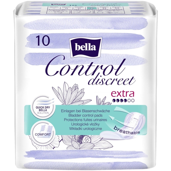 Прокладки урологічні Bella Control Discreet Extra, 10 шт. - Pampik