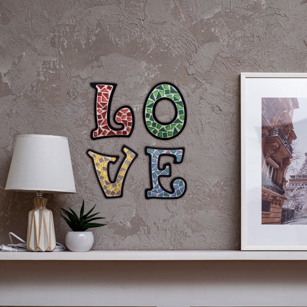 Стеклянная мозаика Mosaaro Love (MA4003) - Pampik - 2