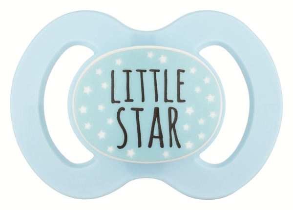 Пустышка силиконовая Baby-Nova, симметрическая, 0-6 мес., голубой, 2 шт. (3962014) - Pampik - 2