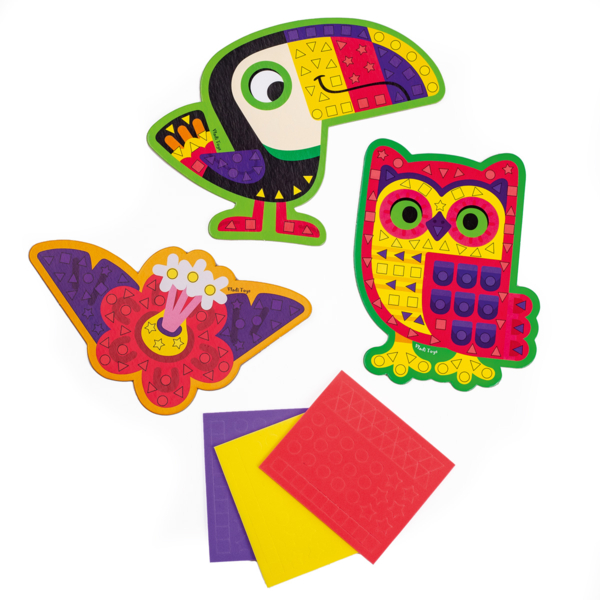 Набор для творчества Vladi Toys Птицы мягкая мозаика (VT4511-09) - Pampik - 3