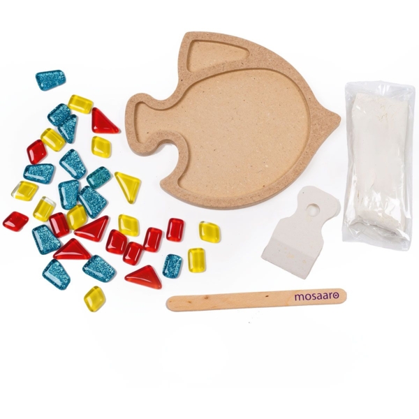 Стеклянная мозаика Mosaaro Рыба (MA1008) - Pampik - 2