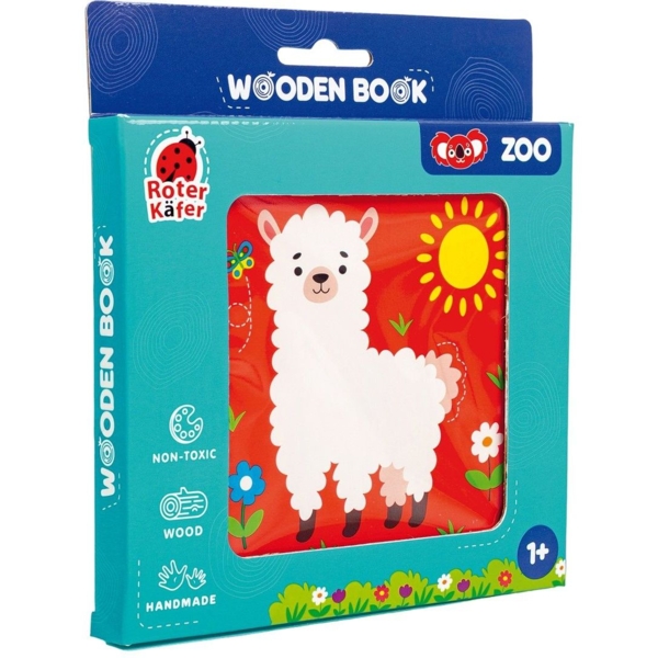 Деревянная книга Roter Kafer Зоопарк в коробке (RW3036) - Pampik - 3