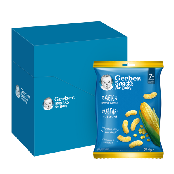 Кукурудзяні снеки Gerber, 28 г - Pampik - 3