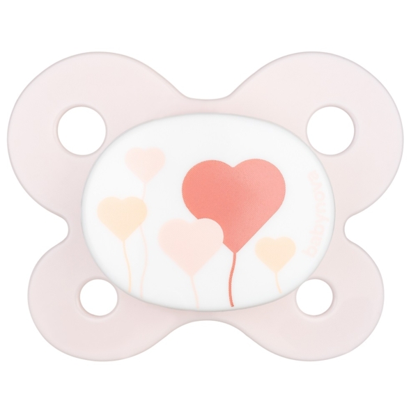 Пустышка латексная Baby-Nova Sheep, ортодонтическая, 0-2 мес., розовый (3966387) - Pampik