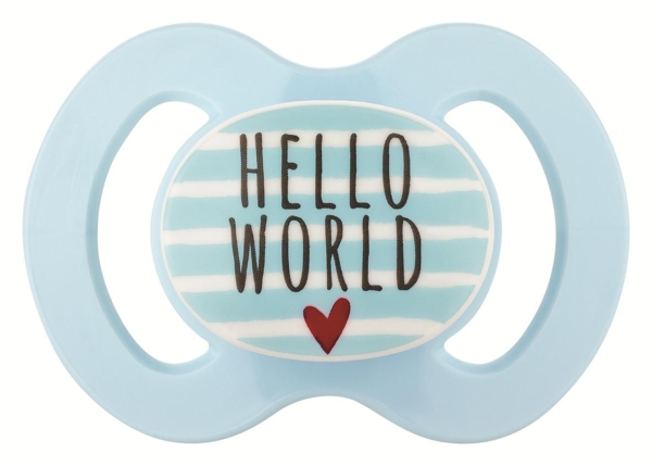 Пустышка силиконовая Baby-Nova, симметрическая, 0-6 мес., голубой, 2 шт. (3962014) - Pampik - 3