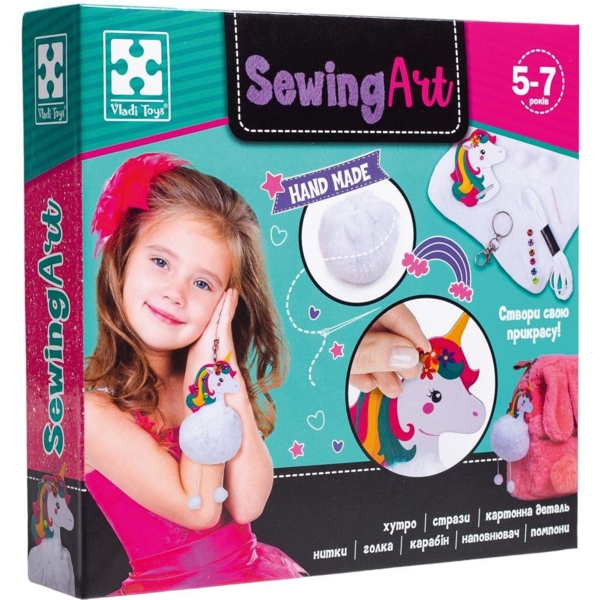 Набор для творчества Vladi Toys SewingArt Единорог (VT4205-06) - Pampik
