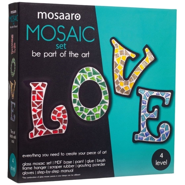 Стеклянная мозаика Mosaaro Love (MA4003) - Pampik