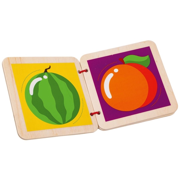 Дерев'яна книга Roter Kafer Фрукти (RW3035) - Pampik - 2